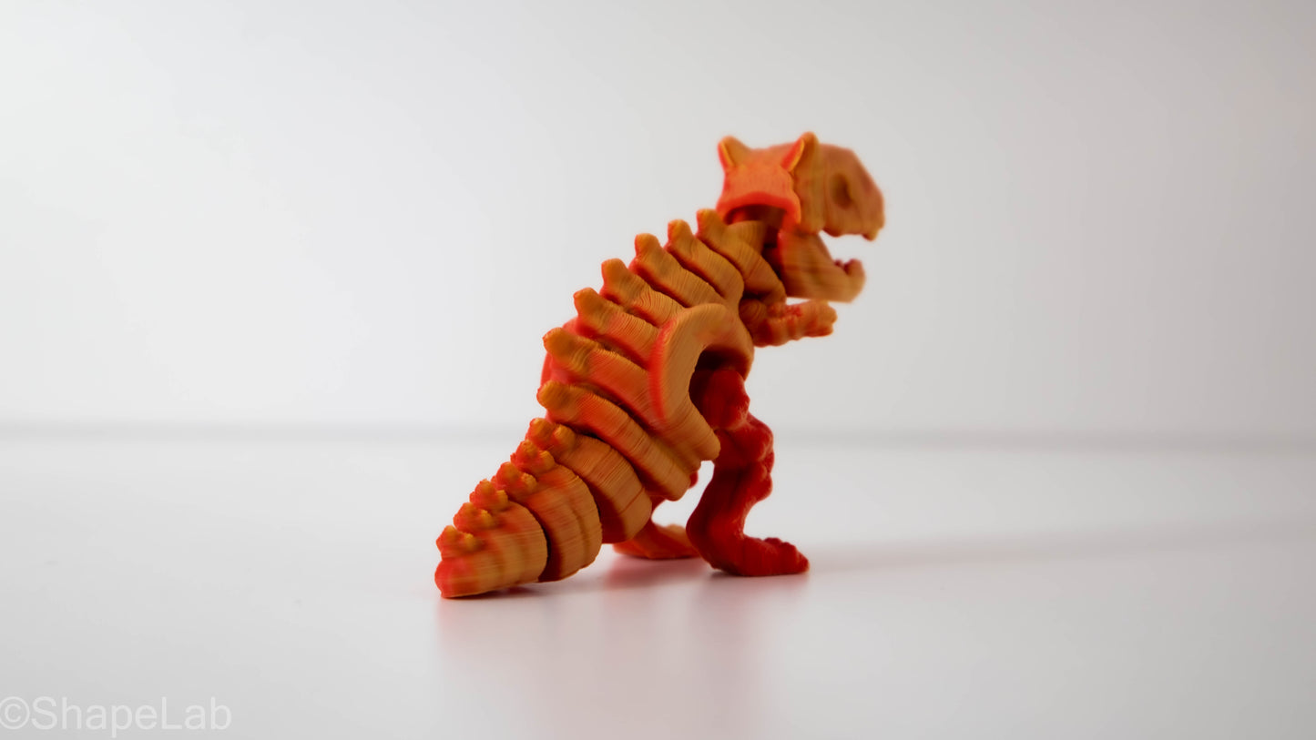 MiniRex Flame – Figurină T-Rex 3D Imprimată