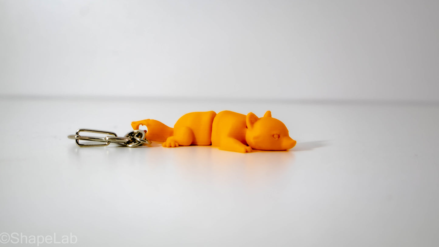 MiniFox Keychain – Breloc Vulpiță 3D Imprimată
