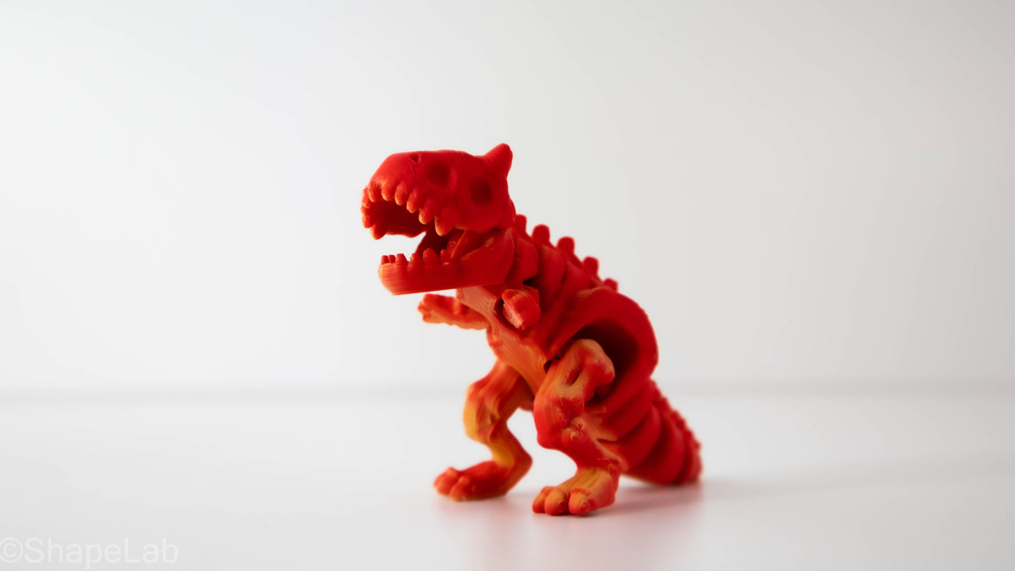 MiniRex Flame – Figurină T-Rex 3D Imprimată